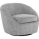 Bliss Husky Grey Swivel Lounge Chair, Swivel
